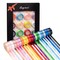 Double Faced Rainbow Satin Ribbon, 3/8" Wide 5 Yard/Roll-20 Rolls 100 Yards, Colorful Ribbon Set Perfect for Christmas Gift Wrapping, Crafts, Hair Bows, Wedding Party Decor Baby Shower